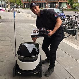 DOMINO'S DELIVERS THE ROBOTIC GOODS DOMINO'S DELIVERS THE ROBOTIC GOODS